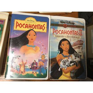 Disney Pocahontas and Pocahontas II VHS Movies